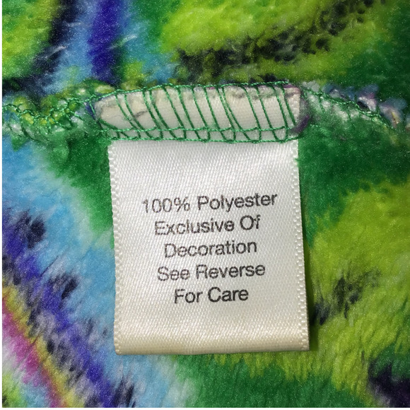 Vera Bradley Women's Green Paisley Hooded Soft Fleece Robe Size S/M - Picture 4 of 5